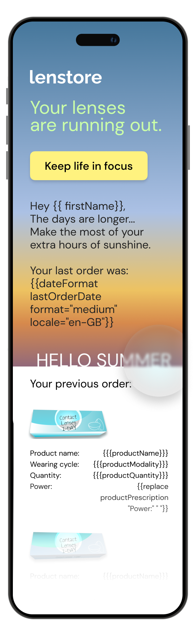 Template examples dark mode
